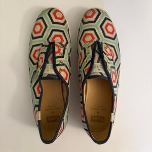 Keds x Kate Spade Champion Pattern Slip on Sneakers - size 8